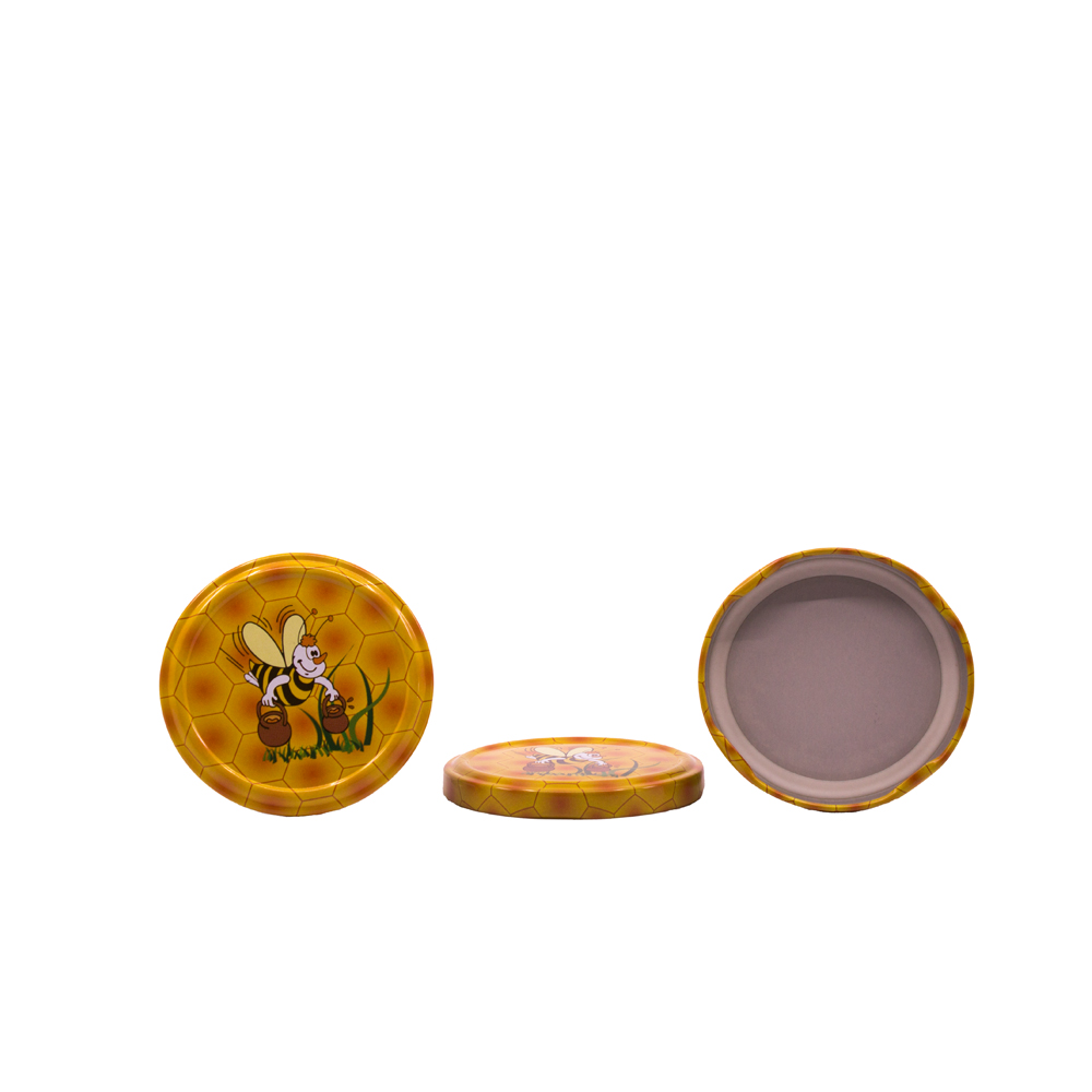 Capac de aluminiu twist-off 66 mm cu albina