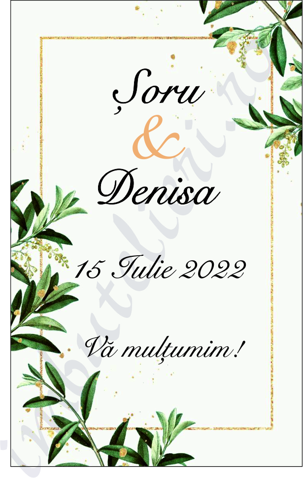 Eticheta autocolanta floral 15