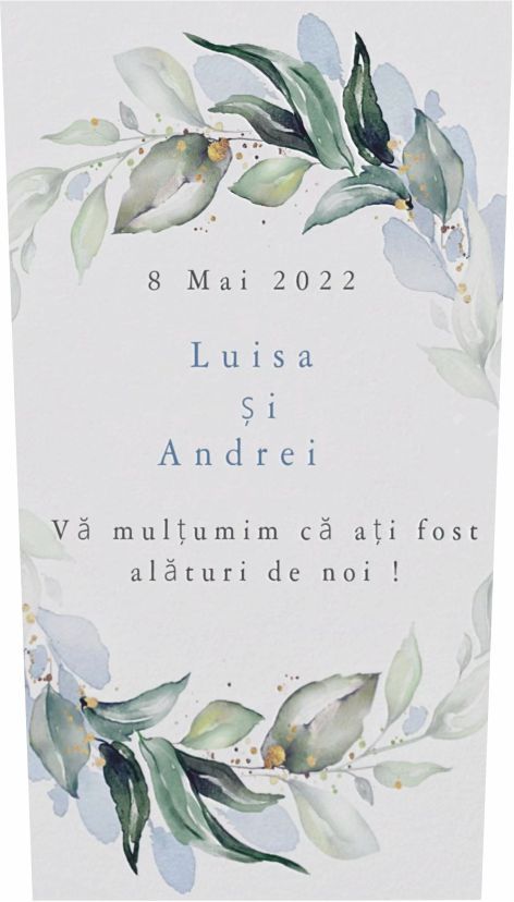 Eticheta autocolanta floral 16