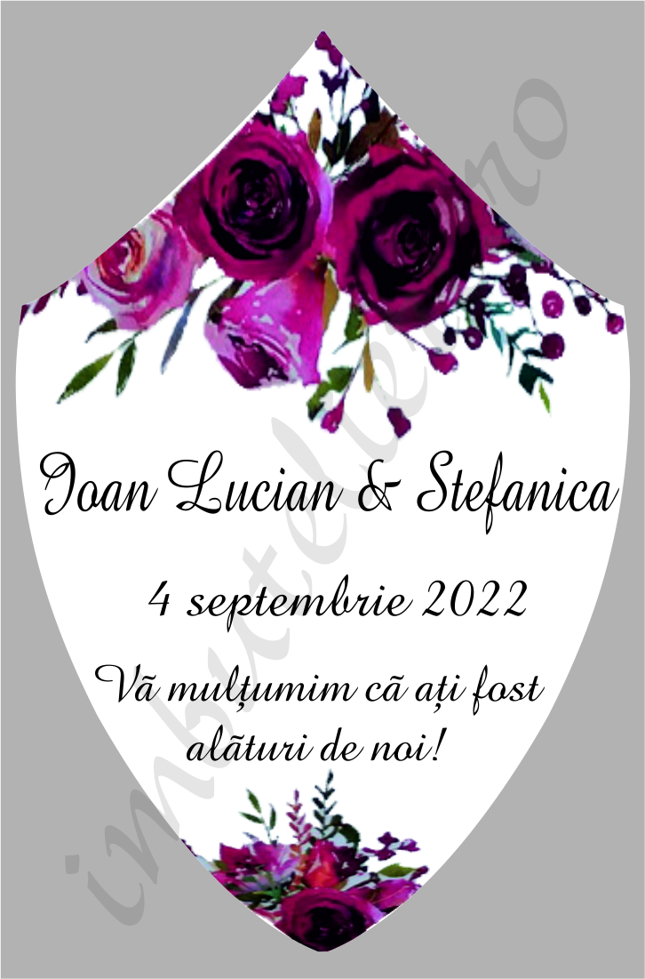 Eticheta autocolanta floral 18