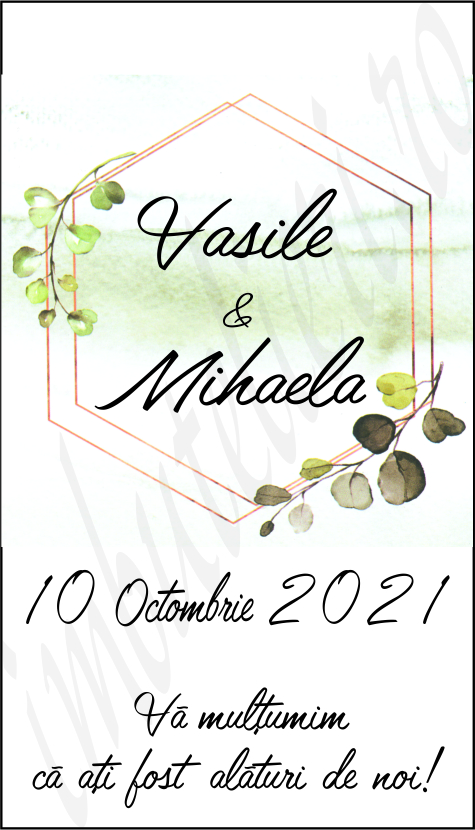 Eticheta autocolanta floral 20