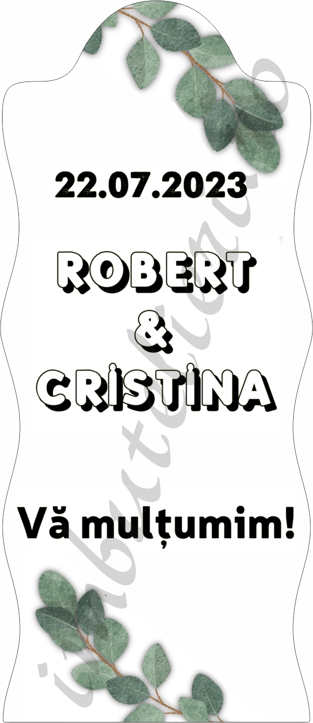 Eticheta autocolanta floral 26