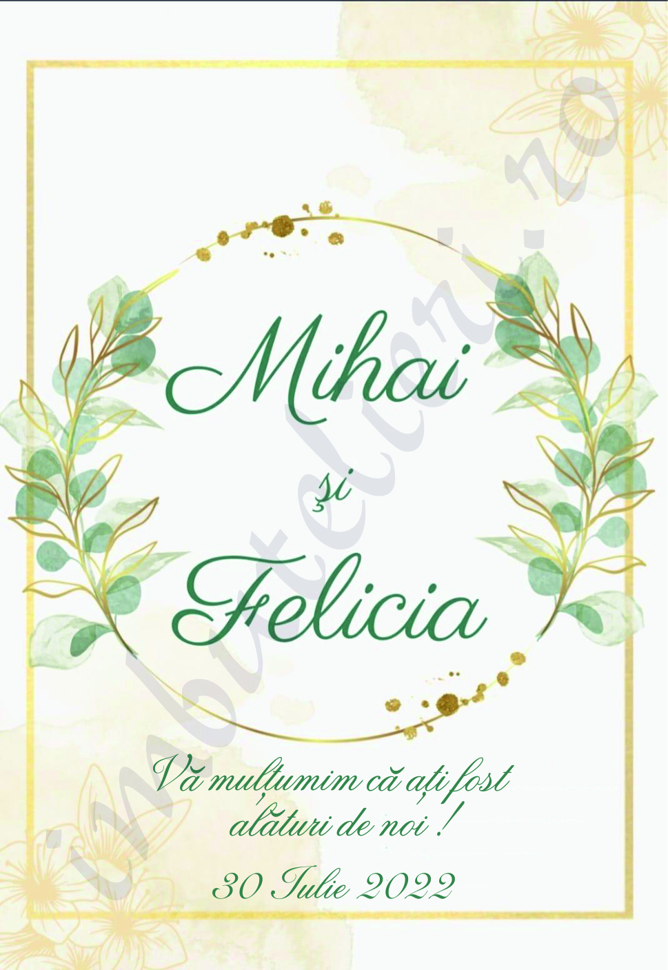 Eticheta autocolanta floral 3