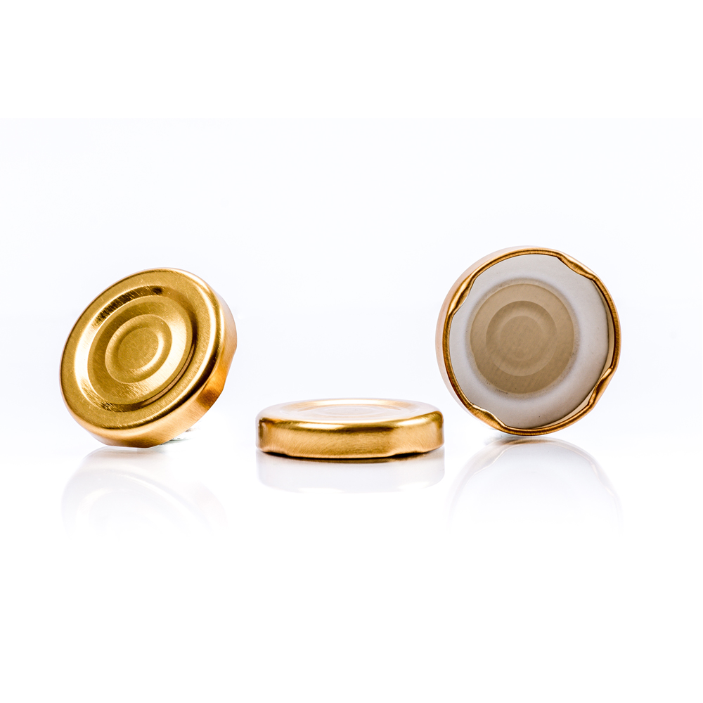 Capac de aluminiu twist-off 43 mm auriu