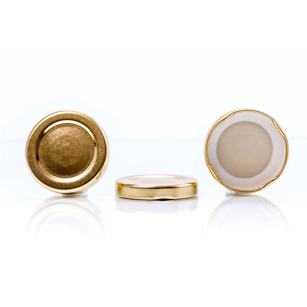 Capac de aluminiu twist-off 48 mm auriu