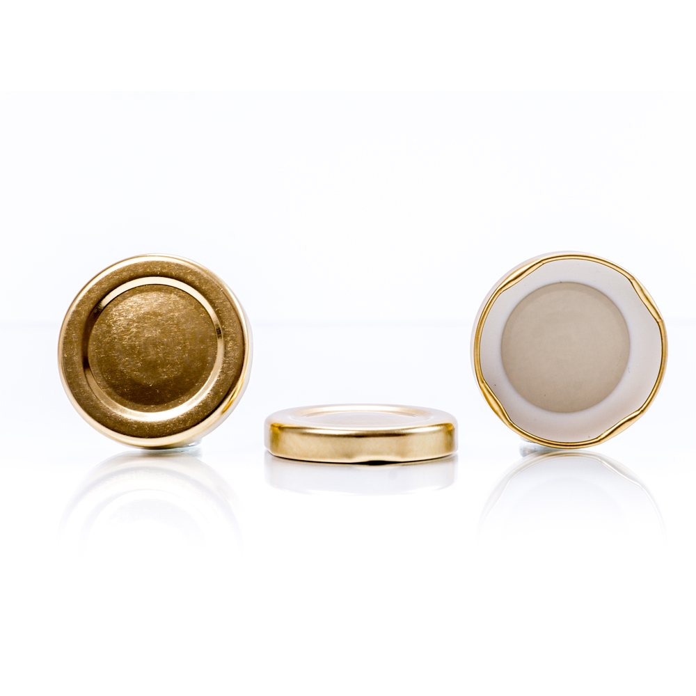 Capac de aluminiu twist-off 53 mm auriu