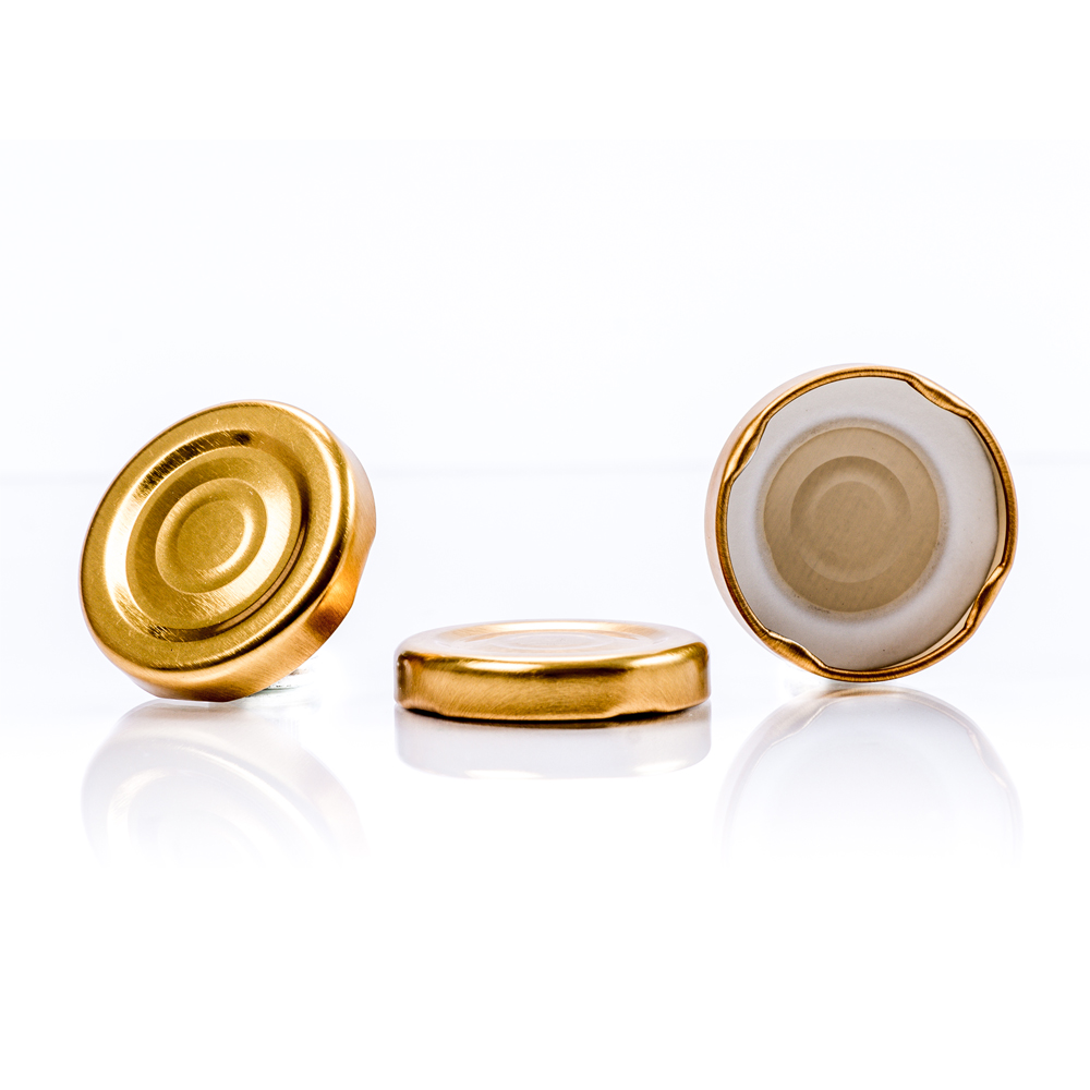 Capac de aluminiu twist-off 58 mm auriu