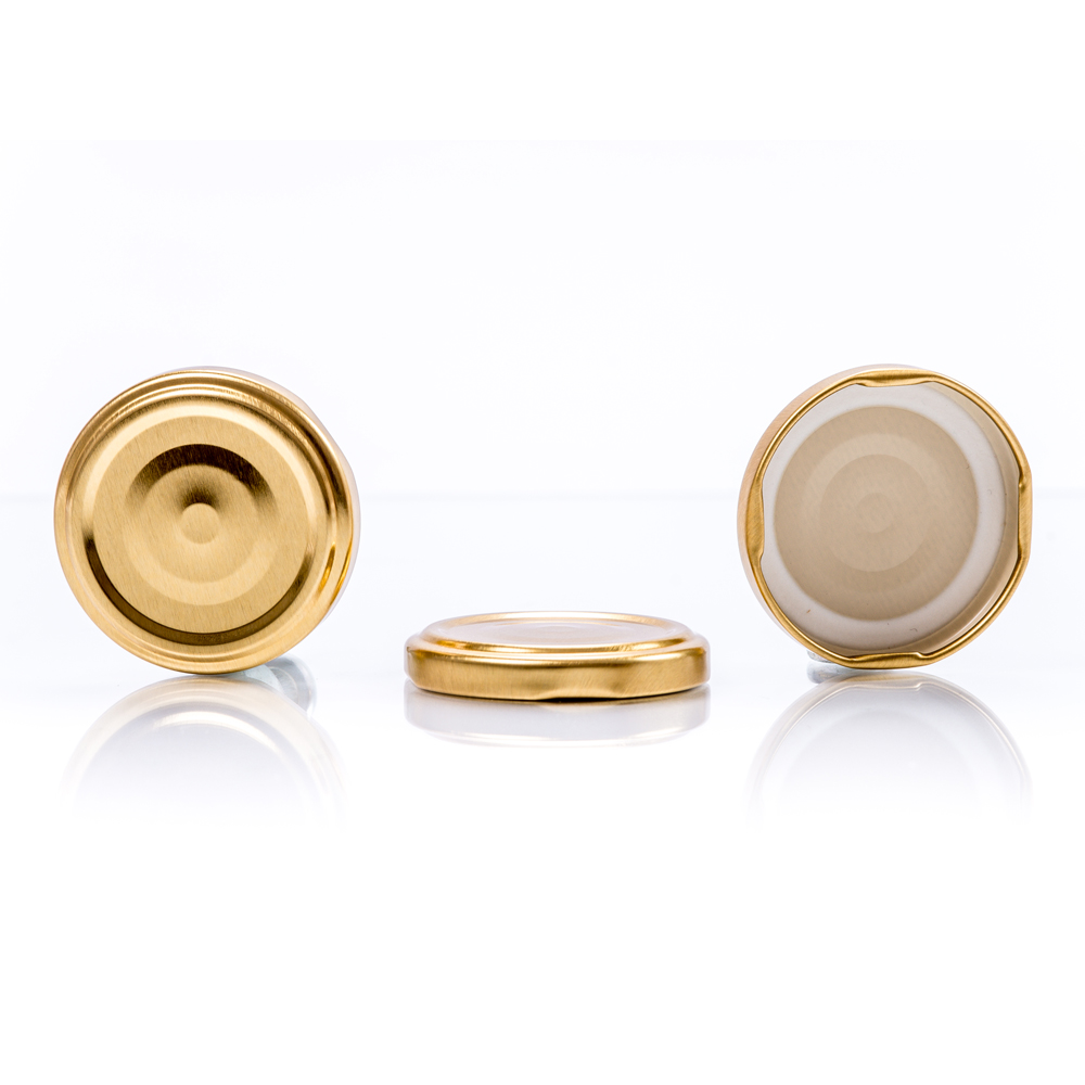 Capac de aluminiu twist-off 66 mm auriu