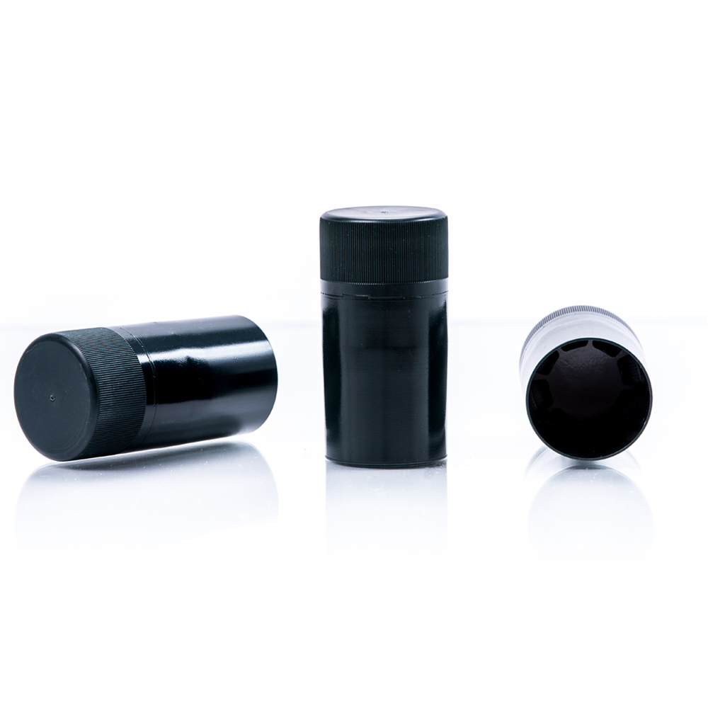 Capac de plastic cu filet 30x60 mm negru