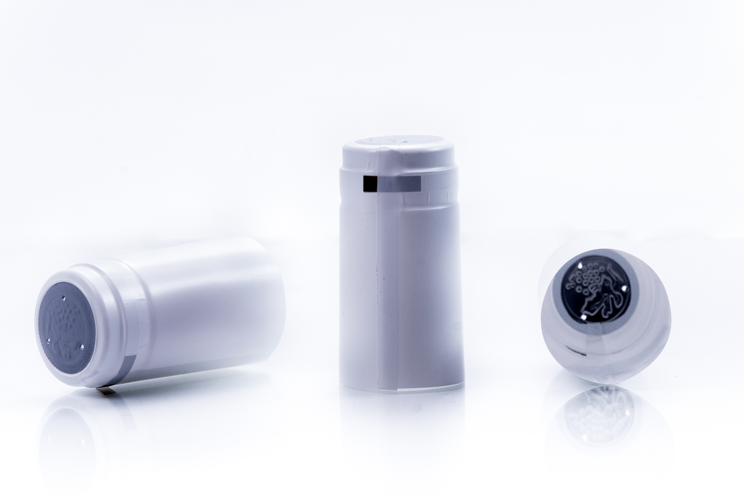 Capison termocontractibil PVC 31x60 mm alb