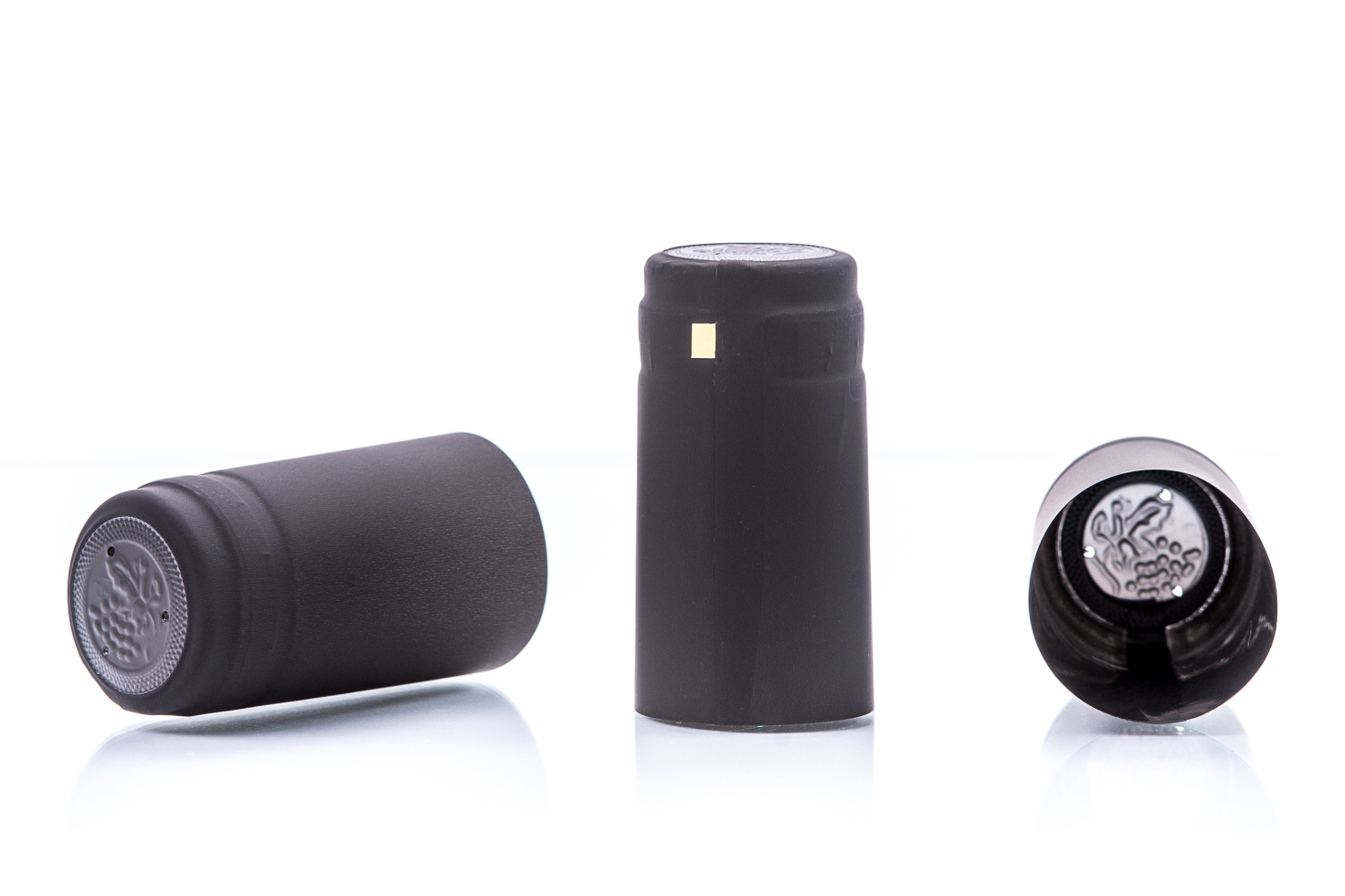 Capison termocontractibil PVC 31x60 mm negru