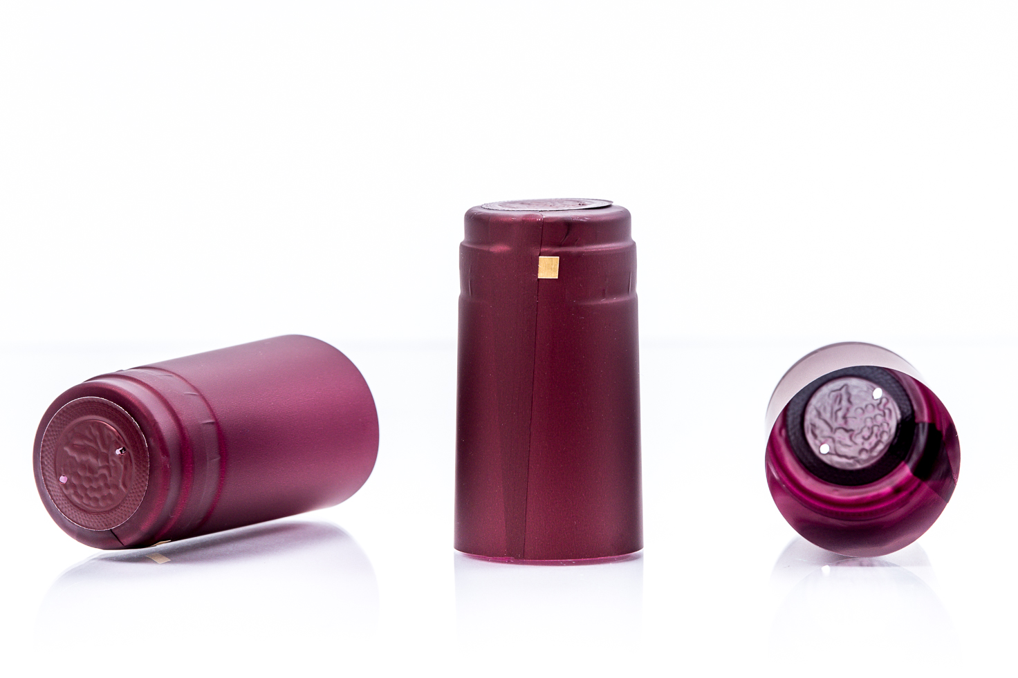 Capison termocontractibil PVC 31x60 mm visiniu inchis