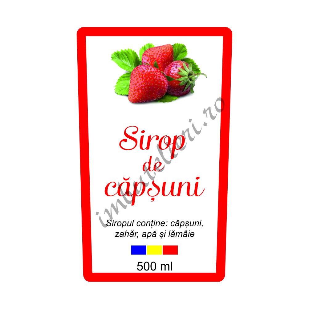 Eticheta autocolanta capsuni 1