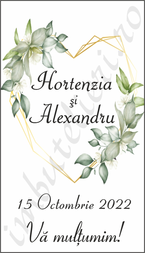 Eticheta autocolanta floral 13