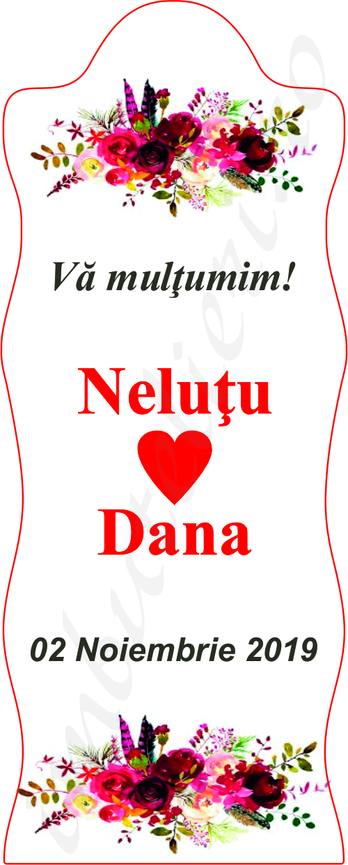 Eticheta autocolanta floral 23