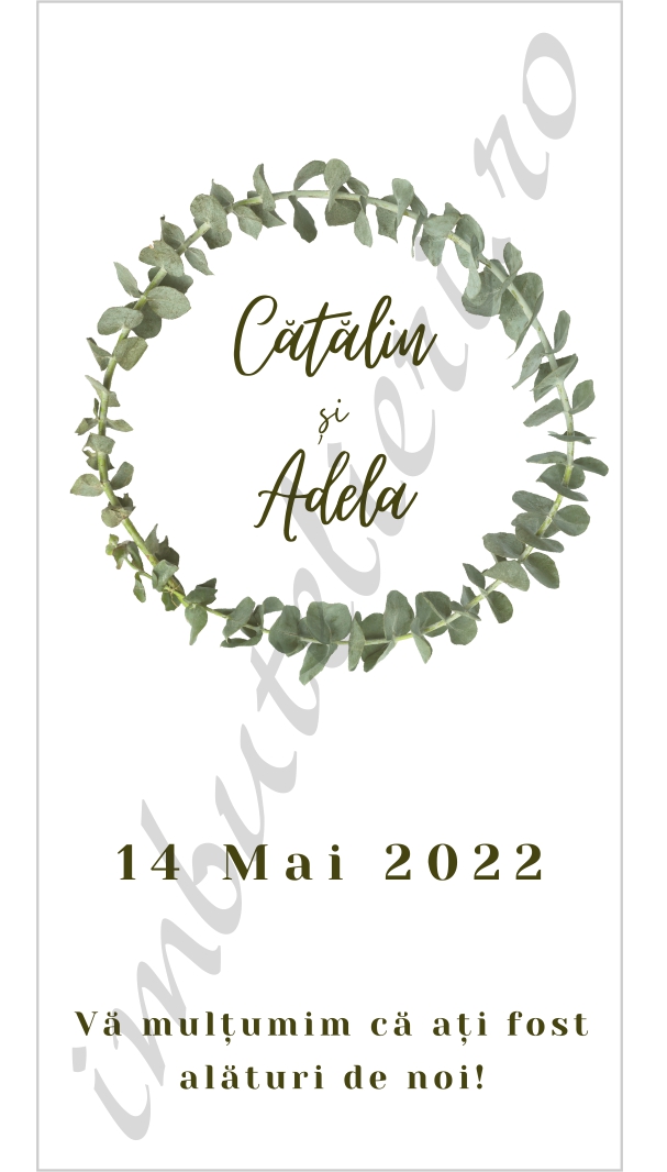 Eticheta autocolanta floral 24