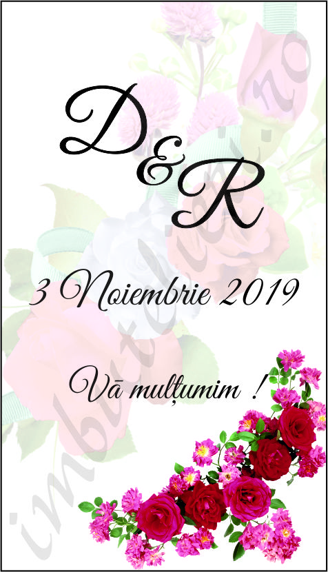 Eticheta autocolanta floral 25