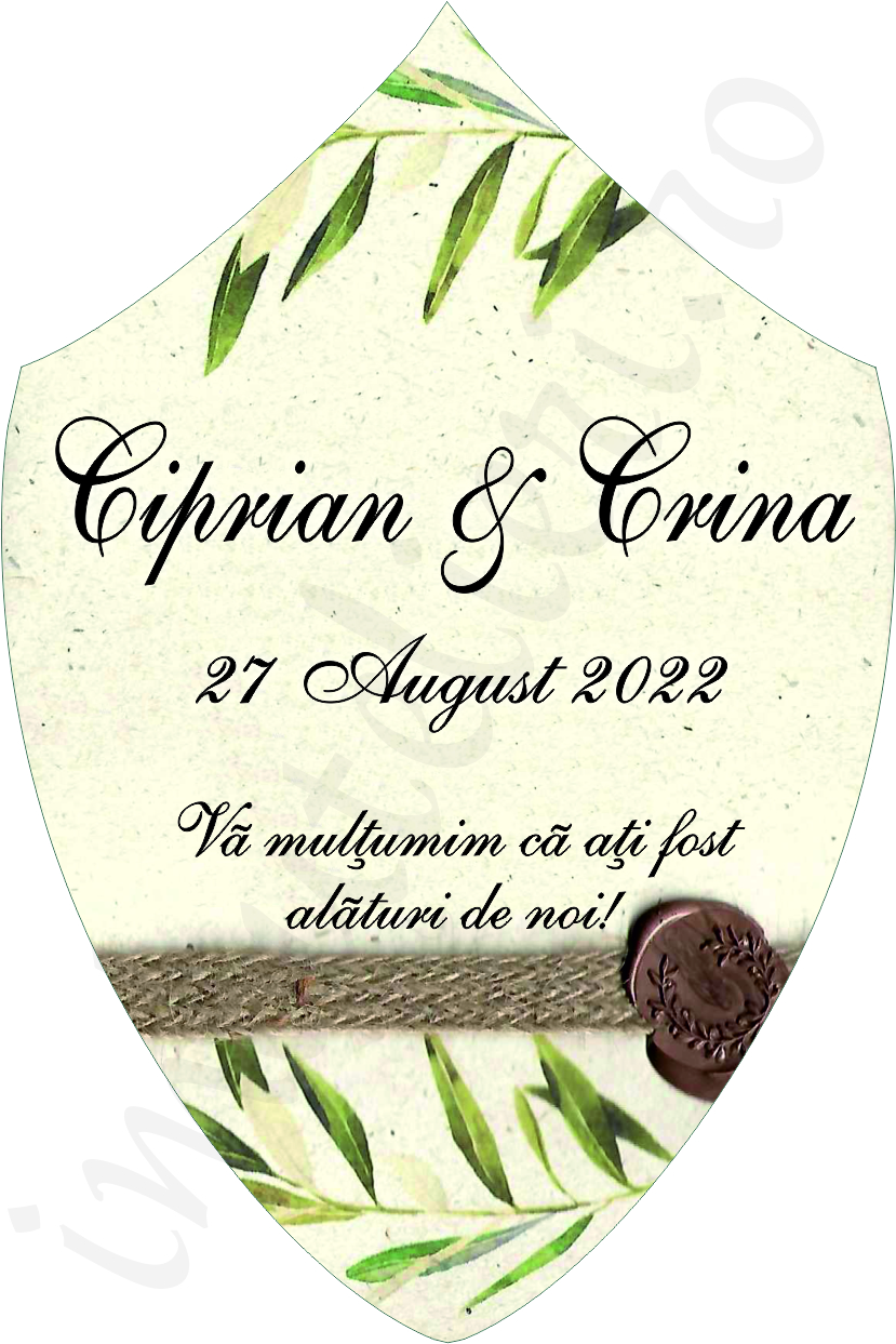 Eticheta autocolanta floral 6