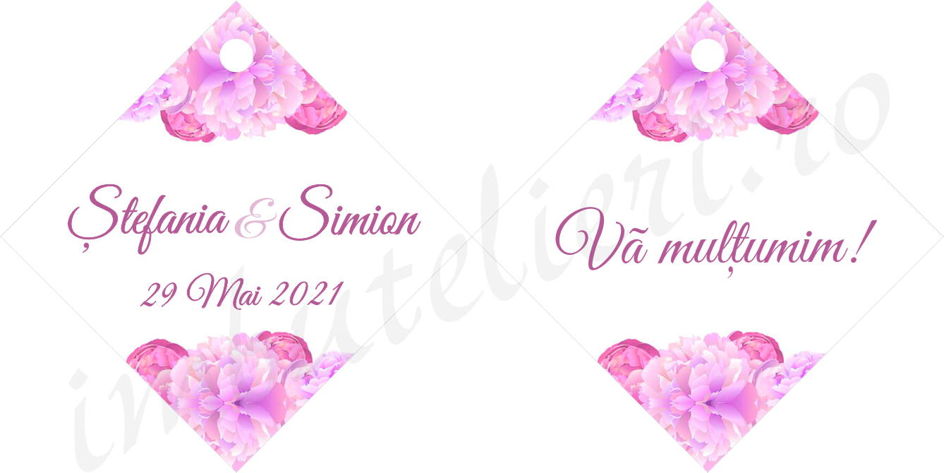 Eticheta carton nunta 2